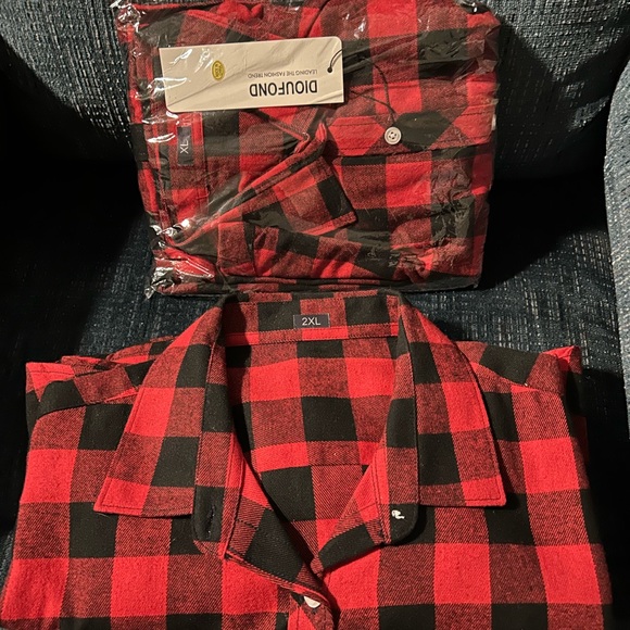 PLAD BUTTON DOWN SHIRTS - Picture 3 of 5